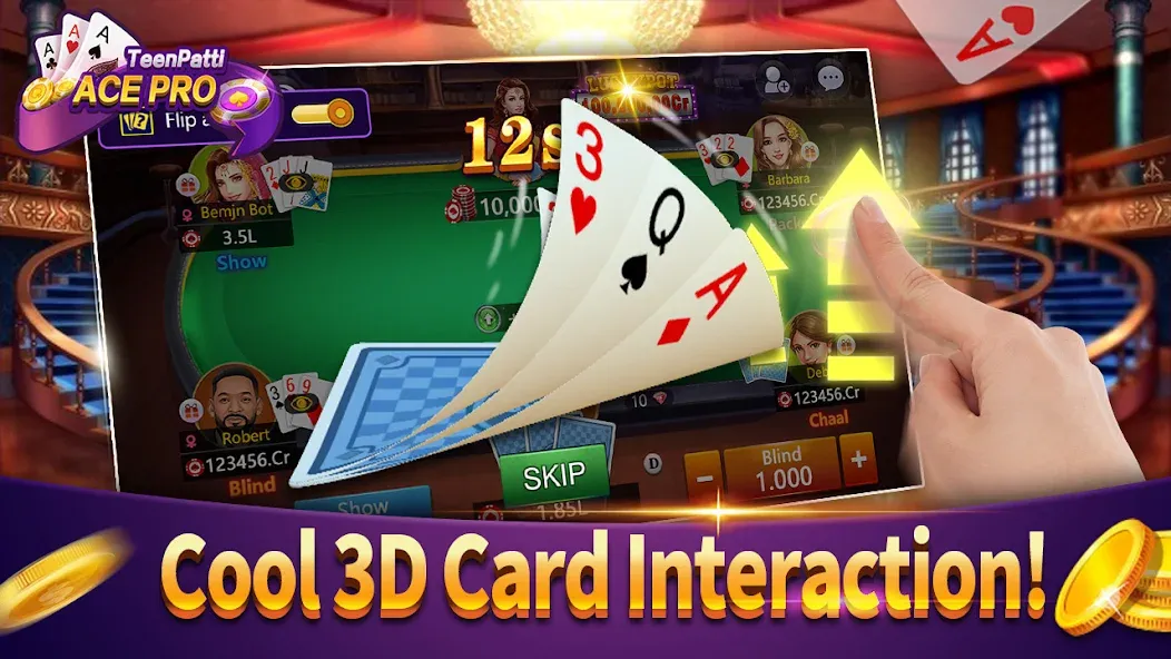 Скачать Teenpatti Ace Pro -poker,rummy на Android — Безлимитные фишки и карты — скриншот 2