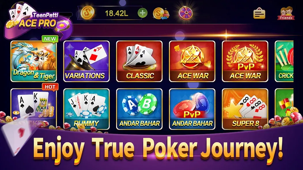 Скачать Teenpatti Ace Pro -poker,rummy на Android — Безлимитные фишки и карты — скриншот 3