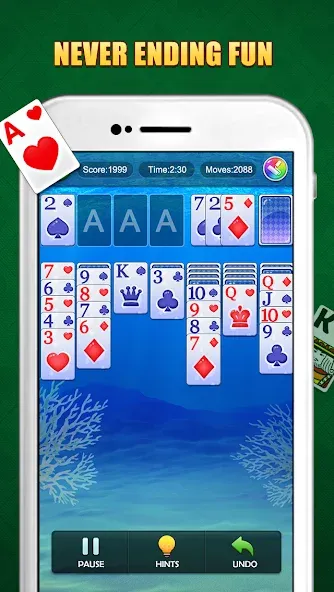 Скачать Solitaire Puzzle : Card Jigsaw на Андроид — Безлимитные подсказки и открыты все уровни — скриншот 2 Скачать Solitaire Puzzle : Card Jigsaw на Андроид — Безлимитные подсказки и открыты все уровни — скриншот 2