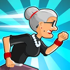 Скачать Angry Gran Run - Running Game на Андроид — Безлимитные монеты и ускорение бега