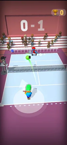 Deuce Hit! (Tennis] — Взломанная версия (Безлимитные теннисные мячи и энергия) — скриншот 1