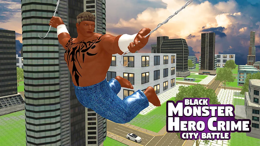 Black Monster Hero City Battle (Мод Безлимитное здоровье и мощные атаки) — скриншот 4
