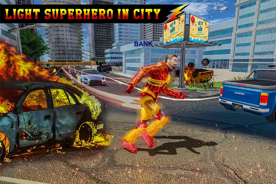 Скачать взлом Light Superhero Speed Hero на Андроид — Суперскорость и все уровни открыты — скриншот 3