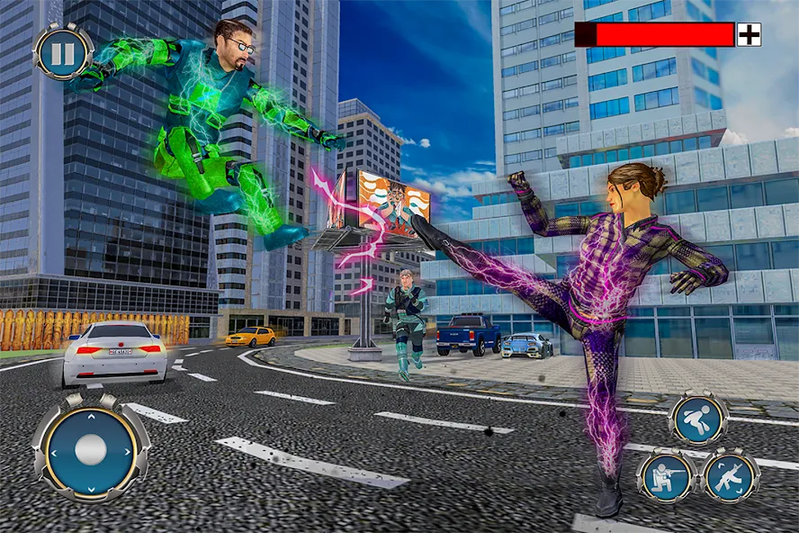 Скачать взлом Light Superhero Speed Hero на Андроид — Суперскорость и все уровни открыты — скриншот 4