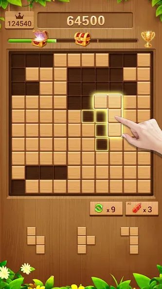 Скачать Wood Block Puzzle Addictive с модом — Безлимитные подсказки и бустеры — скриншот 4 Скачать Wood Block Puzzle Addictive с модом — Безлимитные подсказки и бустеры — скриншот 4