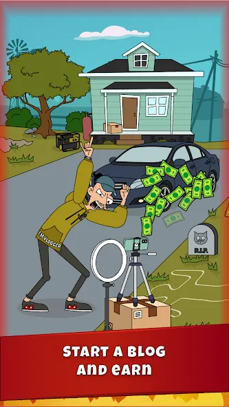 Скачать Lamar - Idle Vlogger MOD APK — Безлимитные деньги и алмазы — скриншот 2