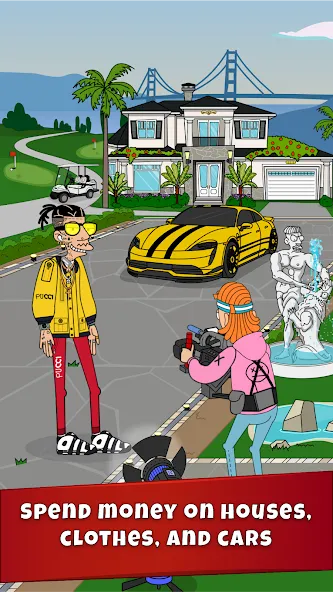 Скачать Lamar - Idle Vlogger MOD APK — Безлимитные деньги и алмазы — скриншот 3