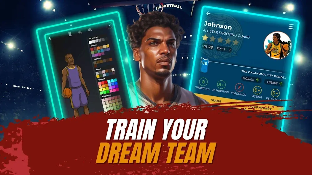 Скачать Astonishing Basketball Manager — Безлимитные деньги и ресурсы — скриншот 3 Скачать Astonishing Basketball Manager — Безлимитные деньги и ресурсы — скриншот 3