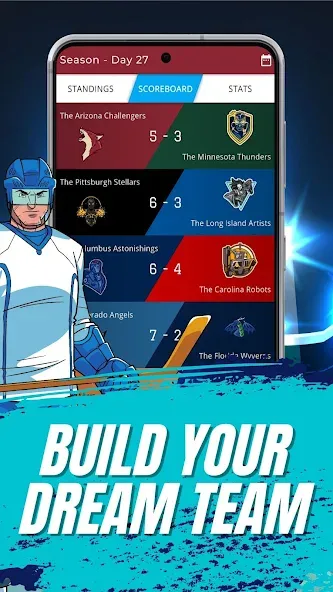 Astonishing Hockey Manager MOD — Безлимитные деньги и ресурсы на Андроид — скриншот 2