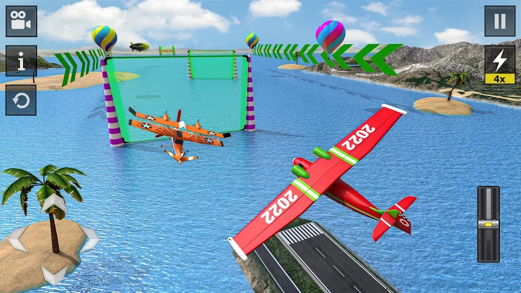 Flight Simulator - Plane Games MOD — Безлимитное топливо и все самолёты на Андроид — скриншот 3