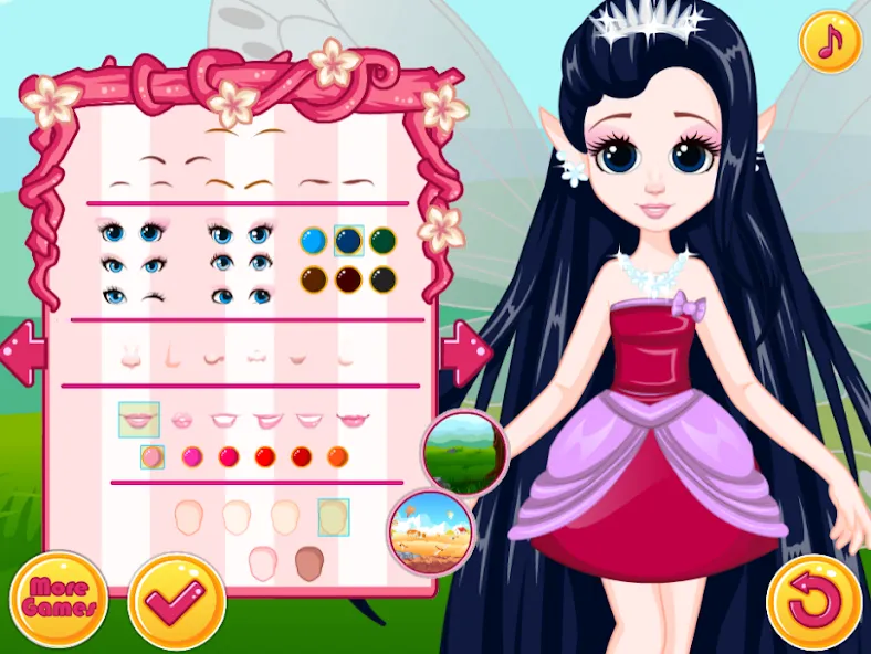 Скачать Fairy Dress Up - Girls Games — Все наряды и аксессуары открыты — скриншот 3