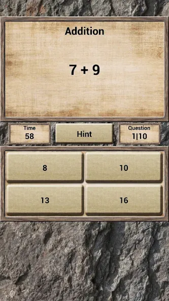 Скачать взломанную Math - Quiz Game — Безлимитные подсказки и открыты все уровни — скриншот 1