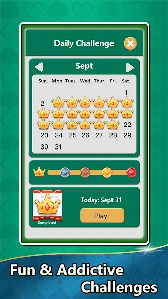 Взломанная Aged Solitaire Collection на Андроид — Без рекламы и всё разблокировано — скриншот 5