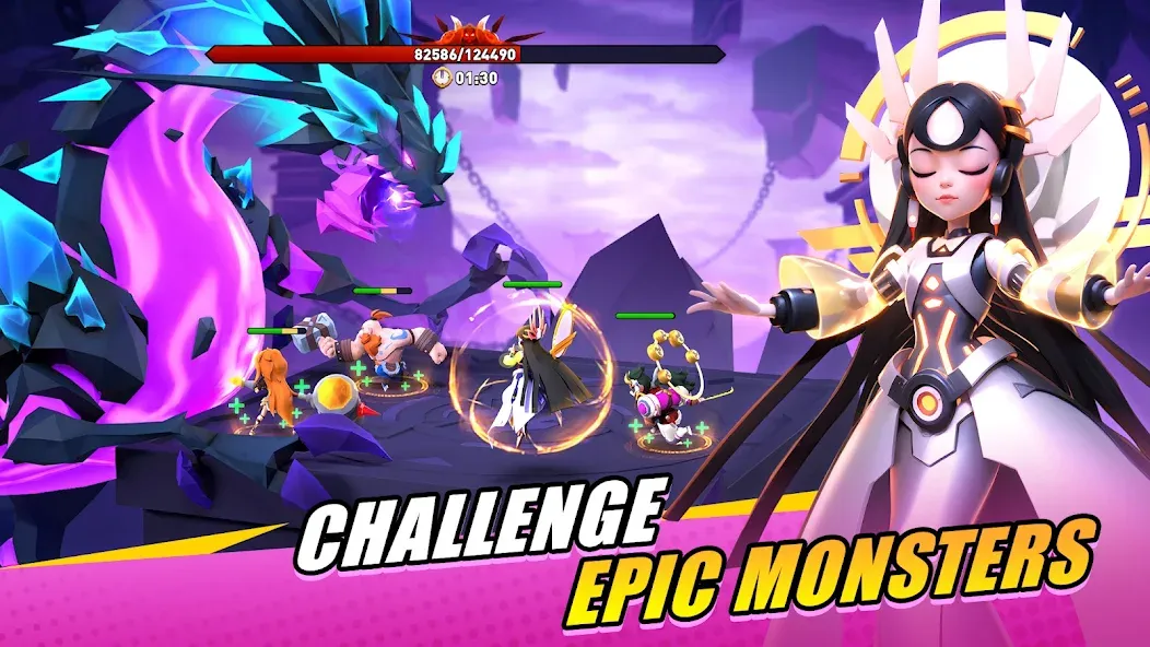Valor Legends: Idle RPG MOD APK на Android — Безлимитные ресурсы и герои — скриншот 2