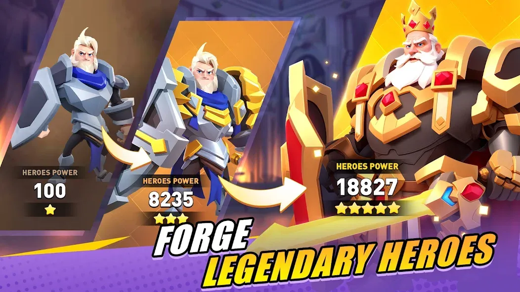 Valor Legends: Idle RPG MOD APK на Android — Безлимитные ресурсы и герои — скриншот 4