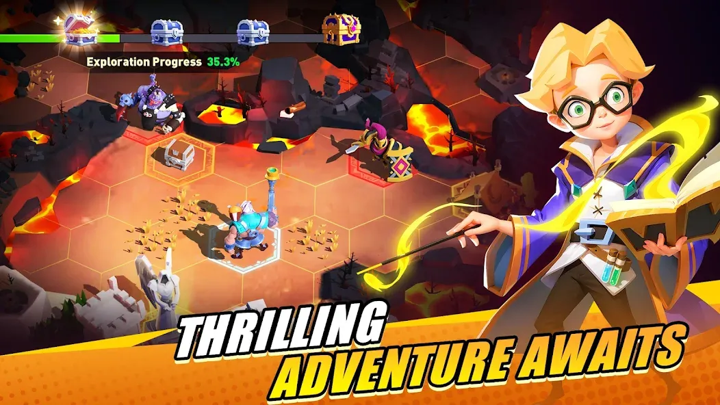 Valor Legends: Idle RPG MOD APK на Android — Безлимитные ресурсы и герои — скриншот 5