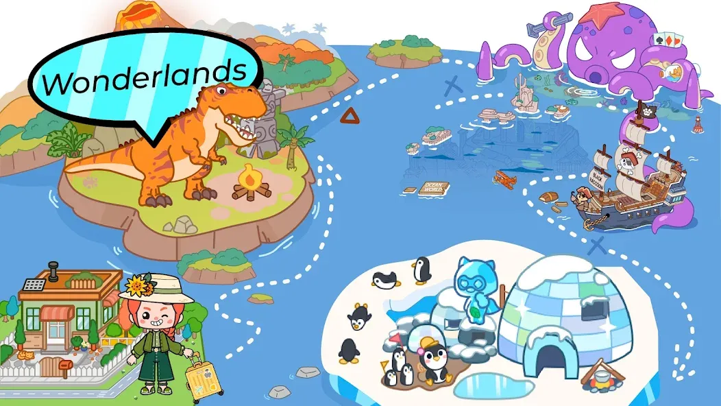 Скачать Aha World: Baby Care MOD APK — Разблокированы все предметы и локации — скриншот 5