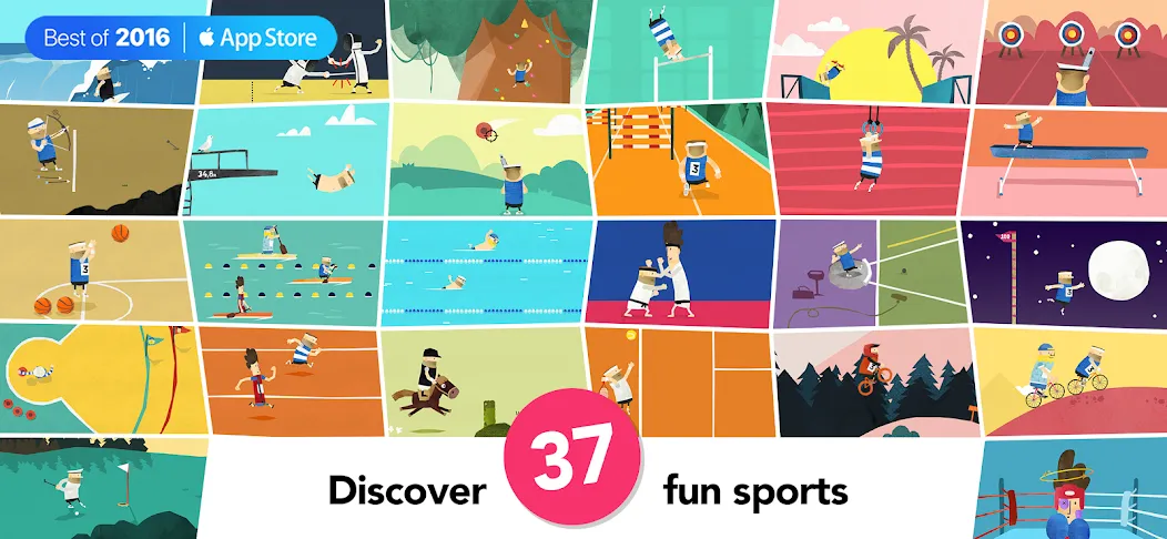 Скачать Fiete Sports - 37 Sport Games — Последняя версия (Открыты все спортивные игры) — скриншот 1