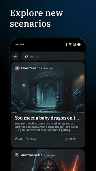AI Dungeon MOD APK на Android — Безлимитные приключения и ресурсы — скриншот 3