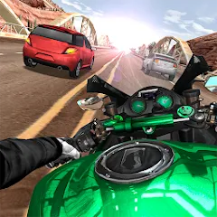 Взлом Moto Rider In Traffic — Безлимитные деньги и бензин