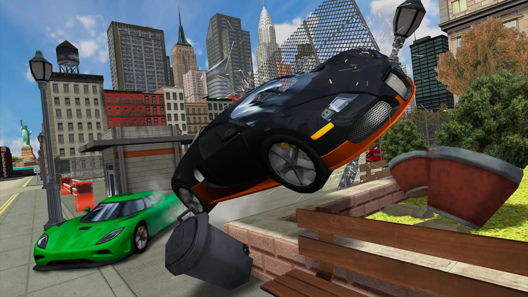 Car Driving Simulator: NY MOD APK на Android — Безлимитные деньги и топливо — скриншот 2