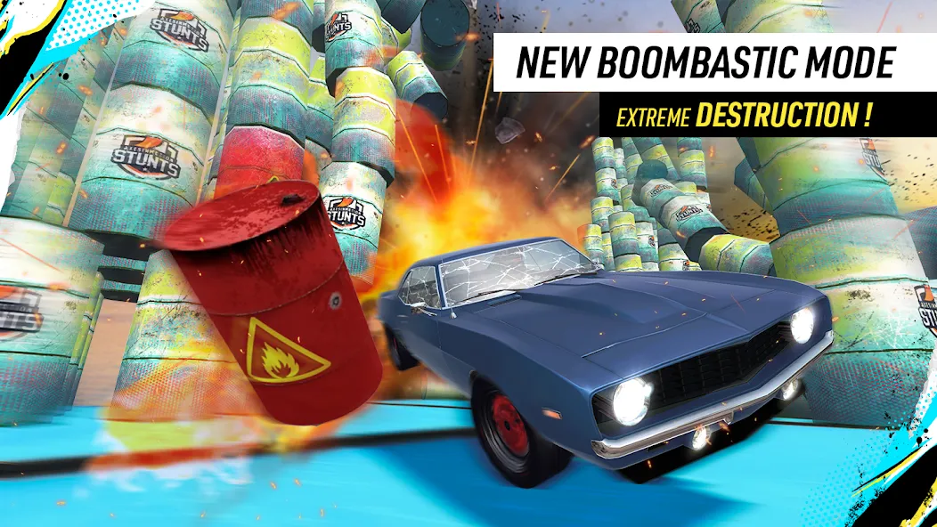 Скачать Car Stunt Races: Mega Ramps (Мод: Безлимитные деньги и все машины открыты) на Андроид — скриншот 2