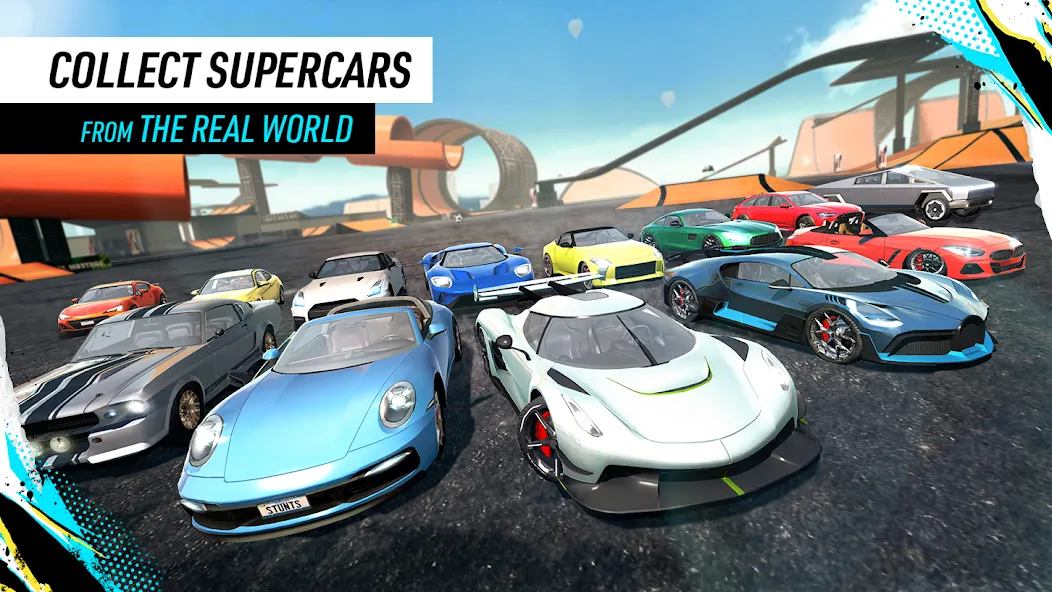 Скачать Car Stunt Races: Mega Ramps (Мод: Безлимитные деньги и все машины открыты) на Андроид — скриншот 5