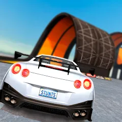 Скачать Car Stunt Races: Mega Ramps (Мод: Безлимитные деньги и все машины открыты) на Андроид