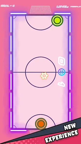 Air Hockey Glow HD Ultimate 2D — Мод: Безлимитные шайбы и открытые режимы — скриншот 2