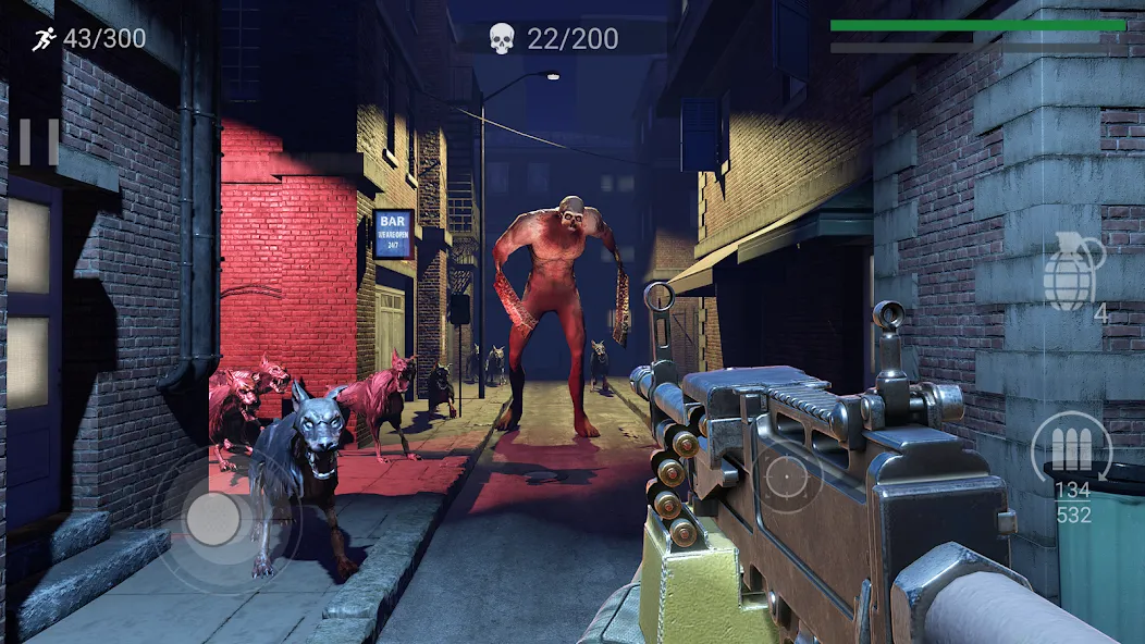 Zombeast: FPS Zombie Shooter MOD APK — Безлимитные патроны и мощное оружие — скриншот 2