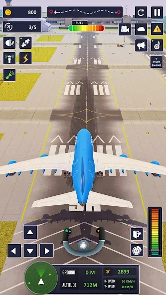 Airplane Game Flight Simulator — Бесконечное топливо и все самолёты — скриншот 2