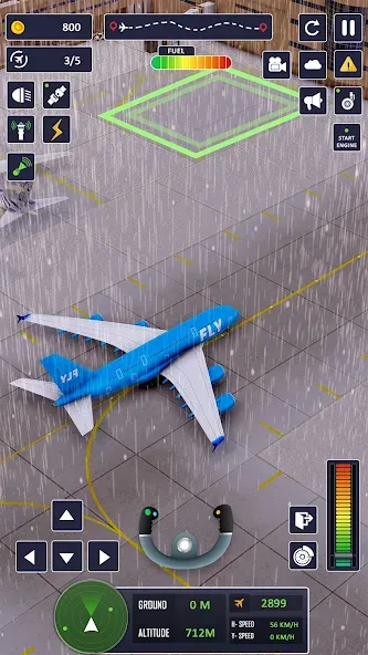 Airplane Game Flight Simulator — Бесконечное топливо и все самолёты — скриншот 3