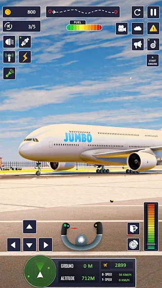 Airplane Game Flight Simulator — Бесконечное топливо и все самолёты — скриншот 4