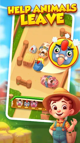 Взлом Farm Fun - Animal Parking Game — Безлимитные монеты и все уровни — скриншот 3