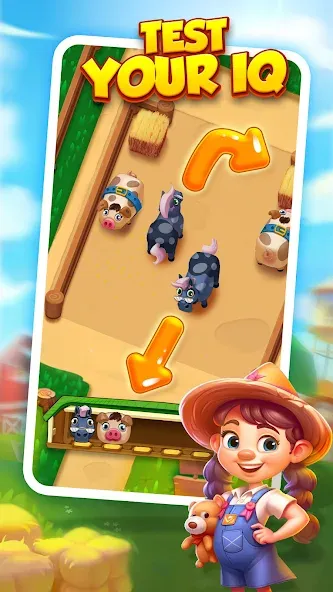 Взлом Farm Fun - Animal Parking Game — Безлимитные монеты и все уровни — скриншот 5