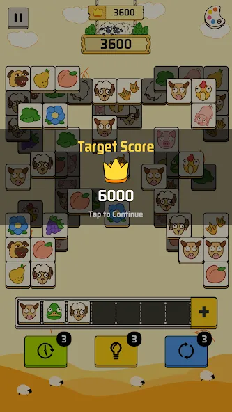 Sheep N Sheep: Daily Challenge MOD APK на Android — Безлимитные подсказки и жизни — скриншот 4