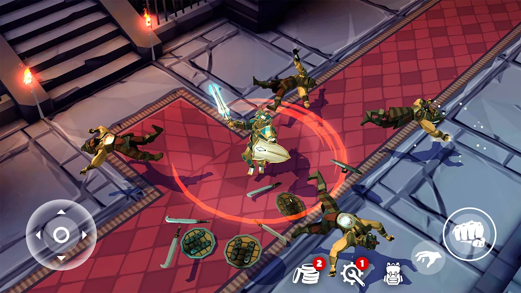 Скачать Polygon Fantasy: Action RPG на телефон — Безлимитные ресурсы и усиленная экипировка — скриншот 2