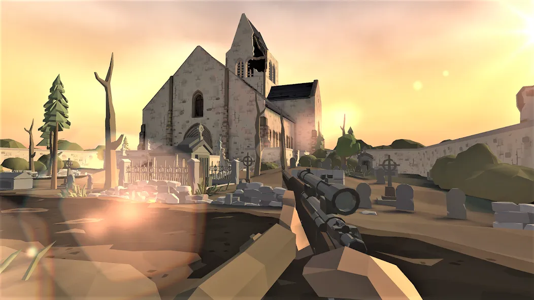 Скачать World War Polygon: WW2 shooter MOD APK — Безлимитные патроны и здоровье — скриншот 3