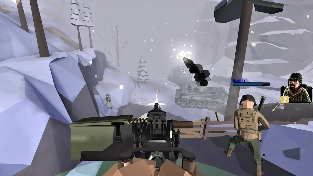 Скачать World War Polygon: WW2 shooter MOD APK — Безлимитные патроны и здоровье — скриншот 5