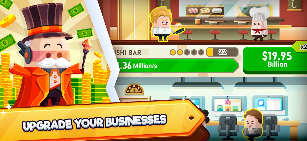 Скачать Cash, Inc. Fame & Fortune Game — Безлимитные деньги и открыты улучшения — скриншот 3 Скачать Cash, Inc. Fame & Fortune Game — Безлимитные деньги и открыты улучшения — скриншот 3