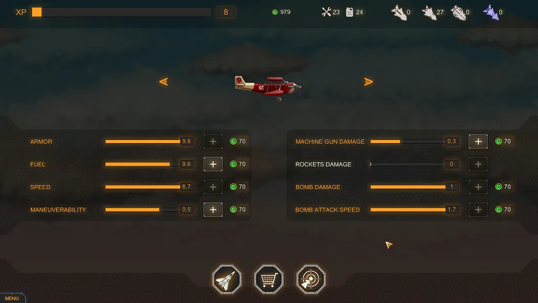 Скачать Aircraft Evolution MOD APK — Безлимитные деньги и топливо — скриншот 3