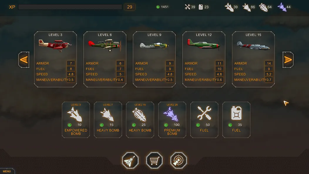 Скачать Aircraft Evolution MOD APK — Безлимитные деньги и топливо — скриншот 5