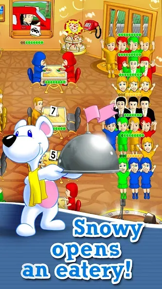 Взломанная Lunch Rush HD Restaurant Games на Андроид — Безлимитные деньги и все уровни открыты — скриншот 1