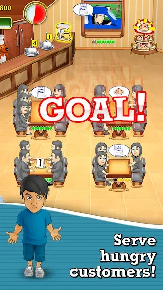 Взломанная Lunch Rush HD Restaurant Games на Андроид — Безлимитные деньги и все уровни открыты — скриншот 3
