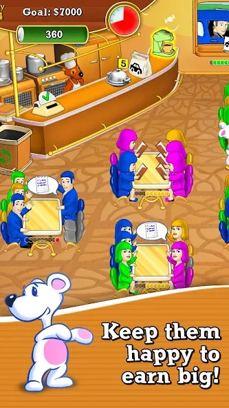 Взломанная Lunch Rush HD Restaurant Games на Андроид — Безлимитные деньги и все уровни открыты — скриншот 4