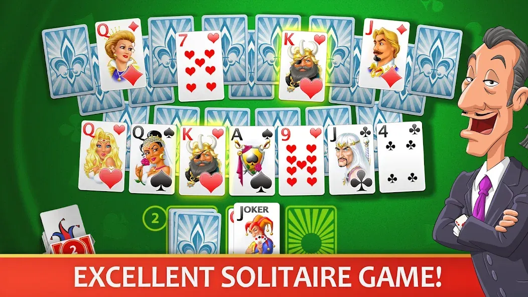 Solitaire Perfect Match — Взломанная версия (Без рекламы и бесконечные подсказки) — скриншот 1
