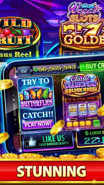VEGAS Slots by Alisa – Free Fu на Андроид — Безлимитные монеты и бонусы — скриншот 5