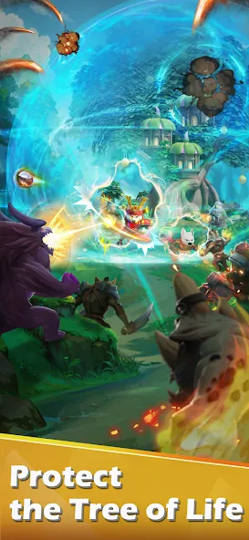 Animal Lords : Merge & Rumble — Безлимитные монеты и усиленные герои — скриншот 4
