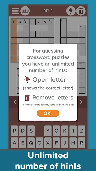 Crossword: Grand collection на Андроид — Безлимитные подсказки и открыты все уровни — скриншот 5