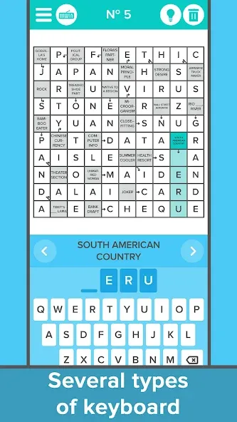 Скачать Crossword: Arrowword puzzles — Последняя версия (Безлимитные подсказки и открыты все уровни) — скриншот 2